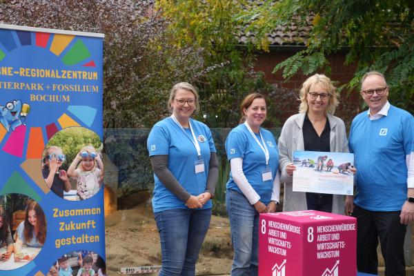 Deutsche Bank unterstützt Tierpark Bochum 